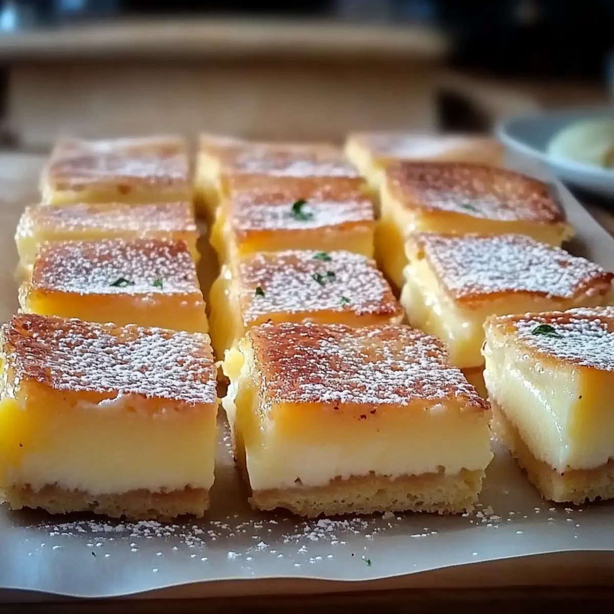 Vanilla Custard Cream Squares