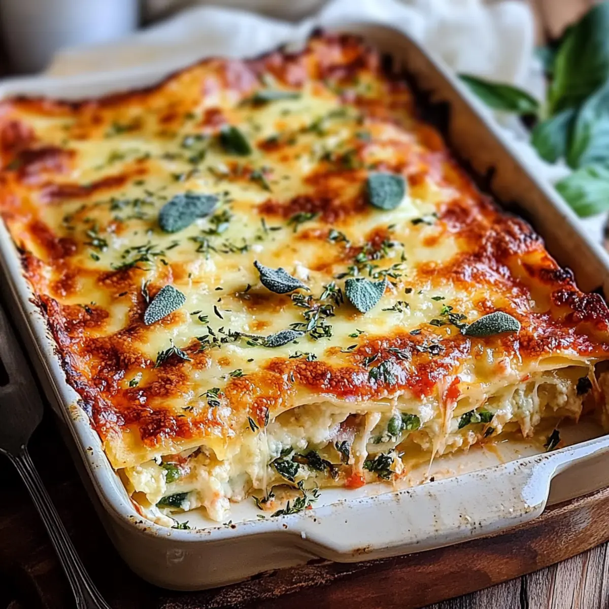 Vegetarian Lasagna with Ricotta