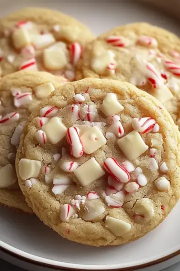 White Chocolate Peppermint Cookies
