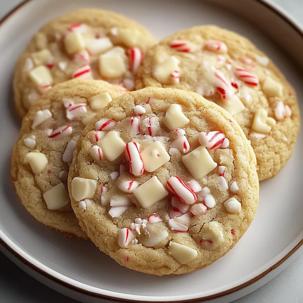 White Chocolate Peppermint Cookies