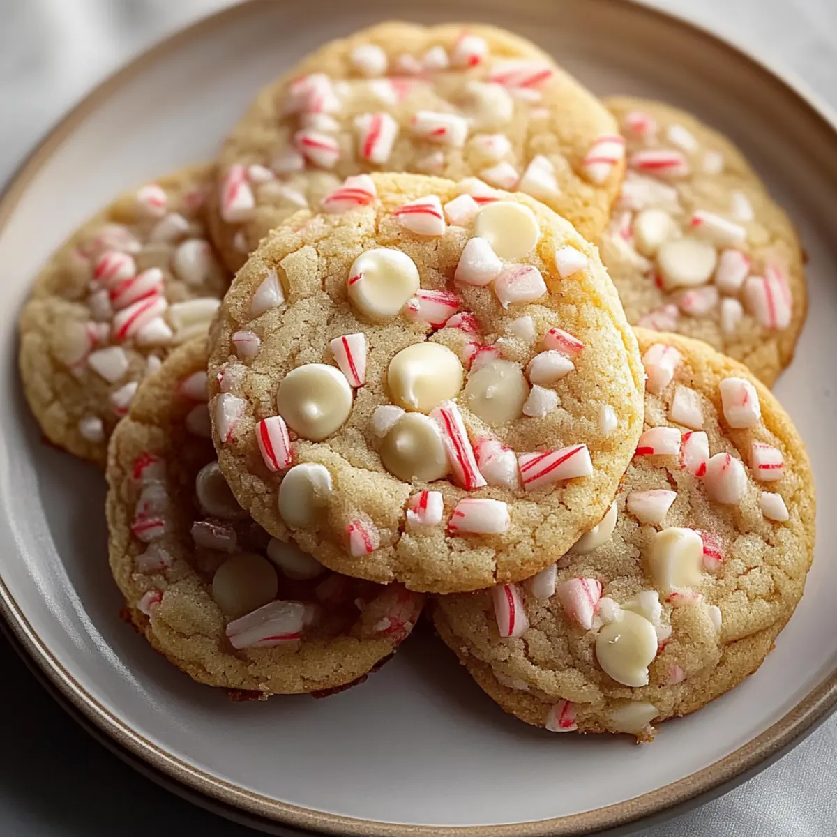 White Chocolate Peppermint Cookies