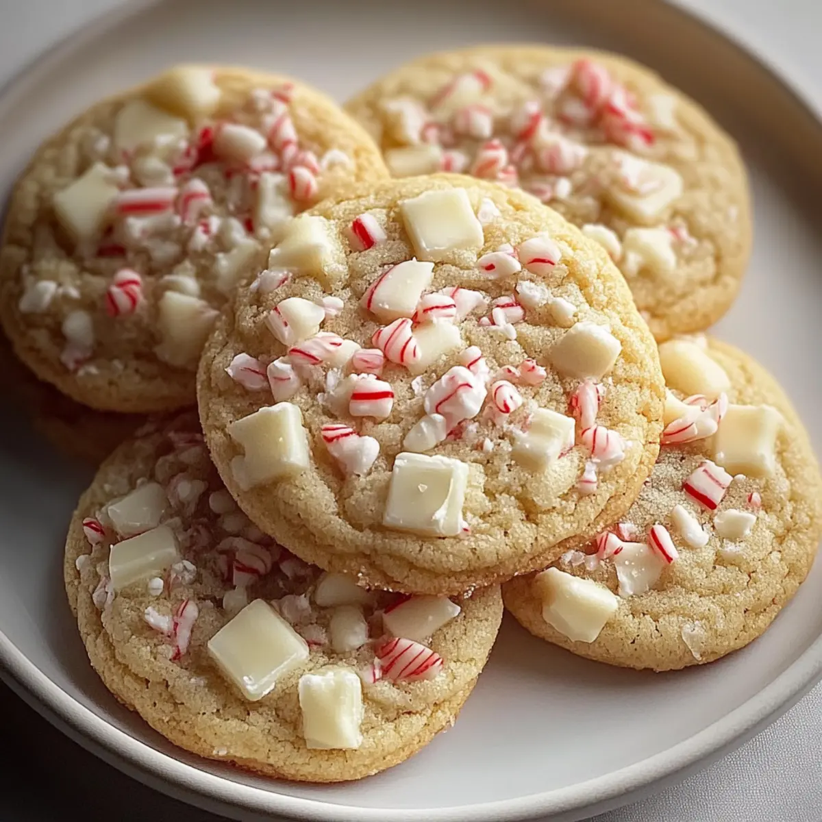 White Chocolate Peppermint Cookies