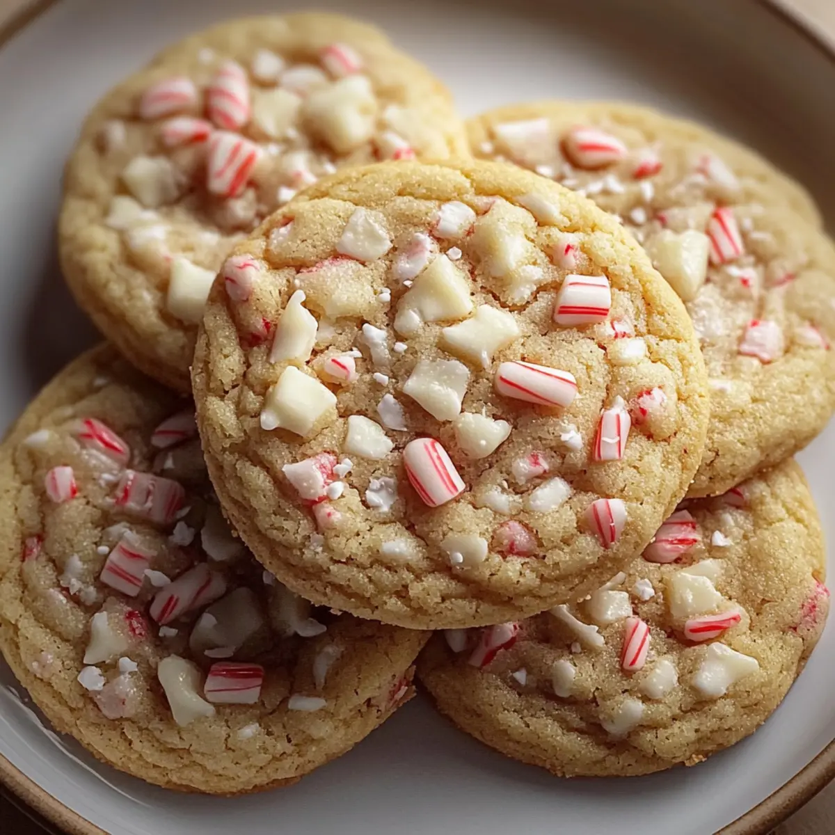 White Chocolate Peppermint Cookies