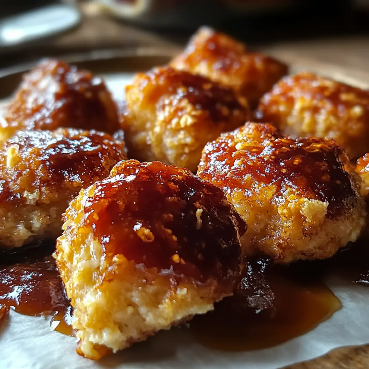 Air Fryer Honey BBQ Chicken Bites