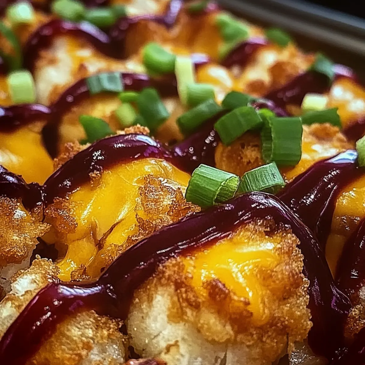 BBQ Chicken Tater Tot Casserole