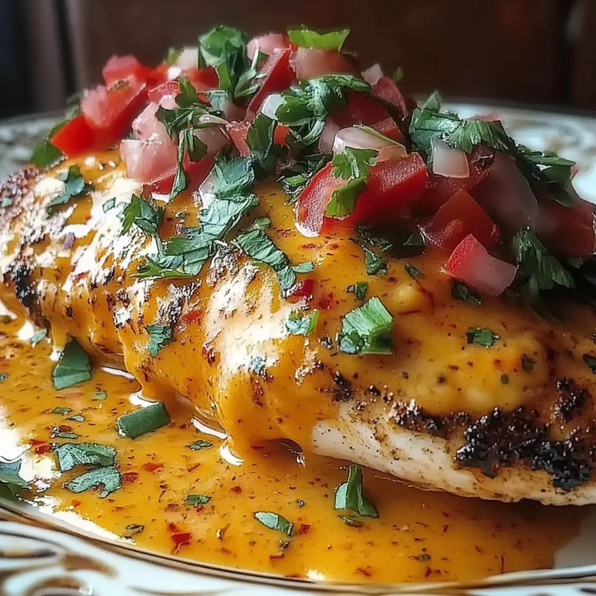 Baked Queso Chicken