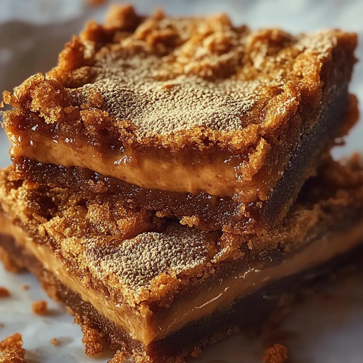 Biscoff Blondies Chewy Cookie Butter Dessert Bars