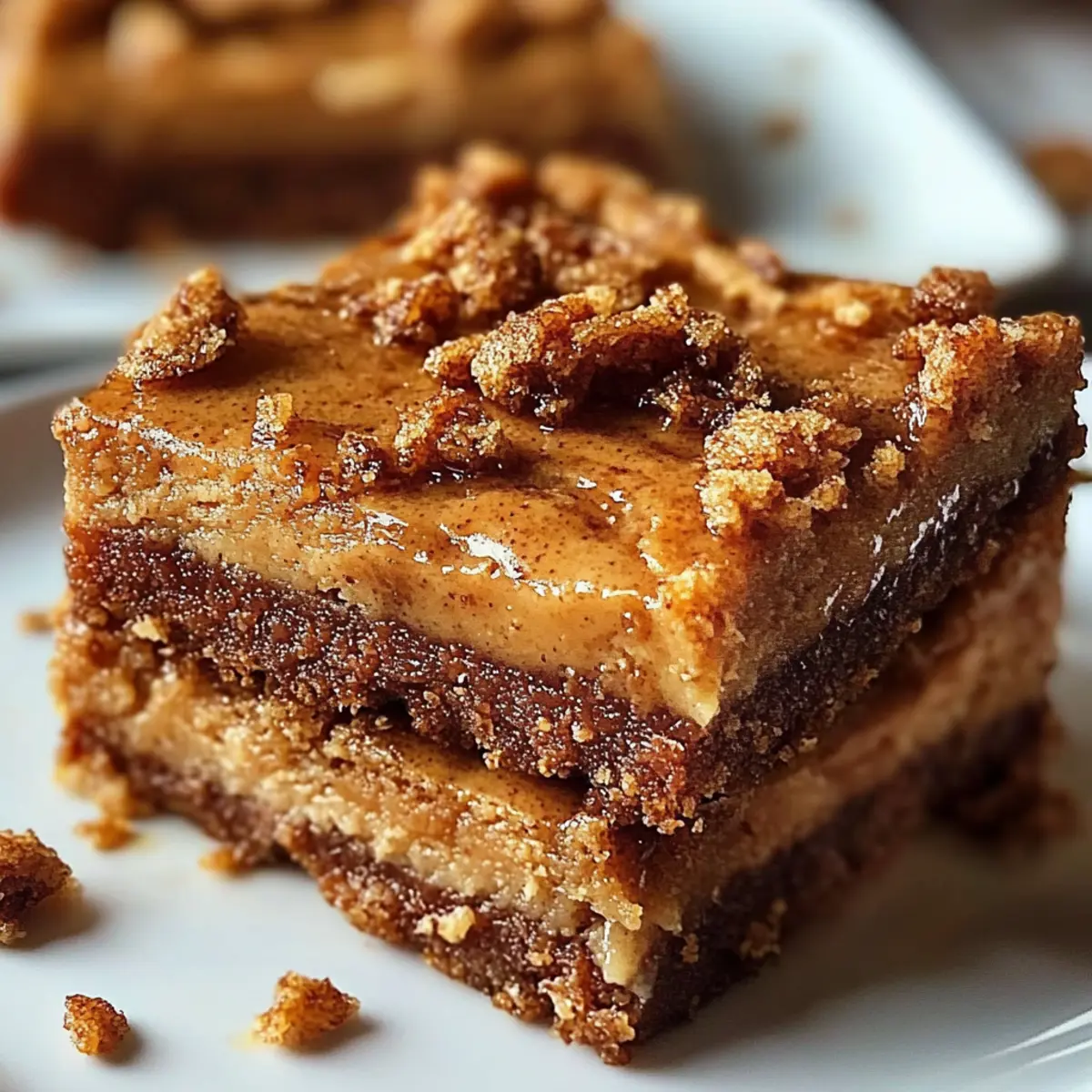 Biscoff Blondies Chewy Cookie Butter Dessert Bars