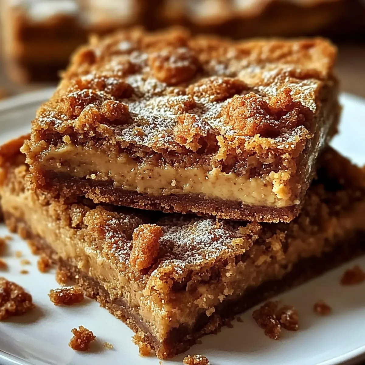 Biscoff Blondies Chewy Cookie Butter Dessert Bars