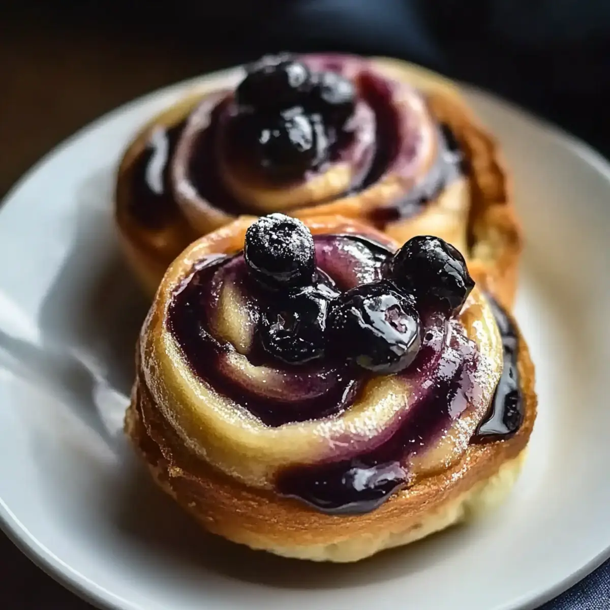 Blueberry Cinnamon Rolls