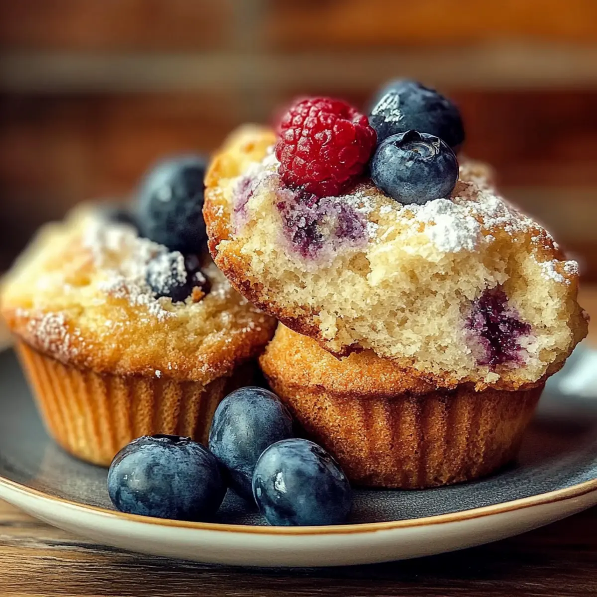 Blueberry Cream Cheese Muffins