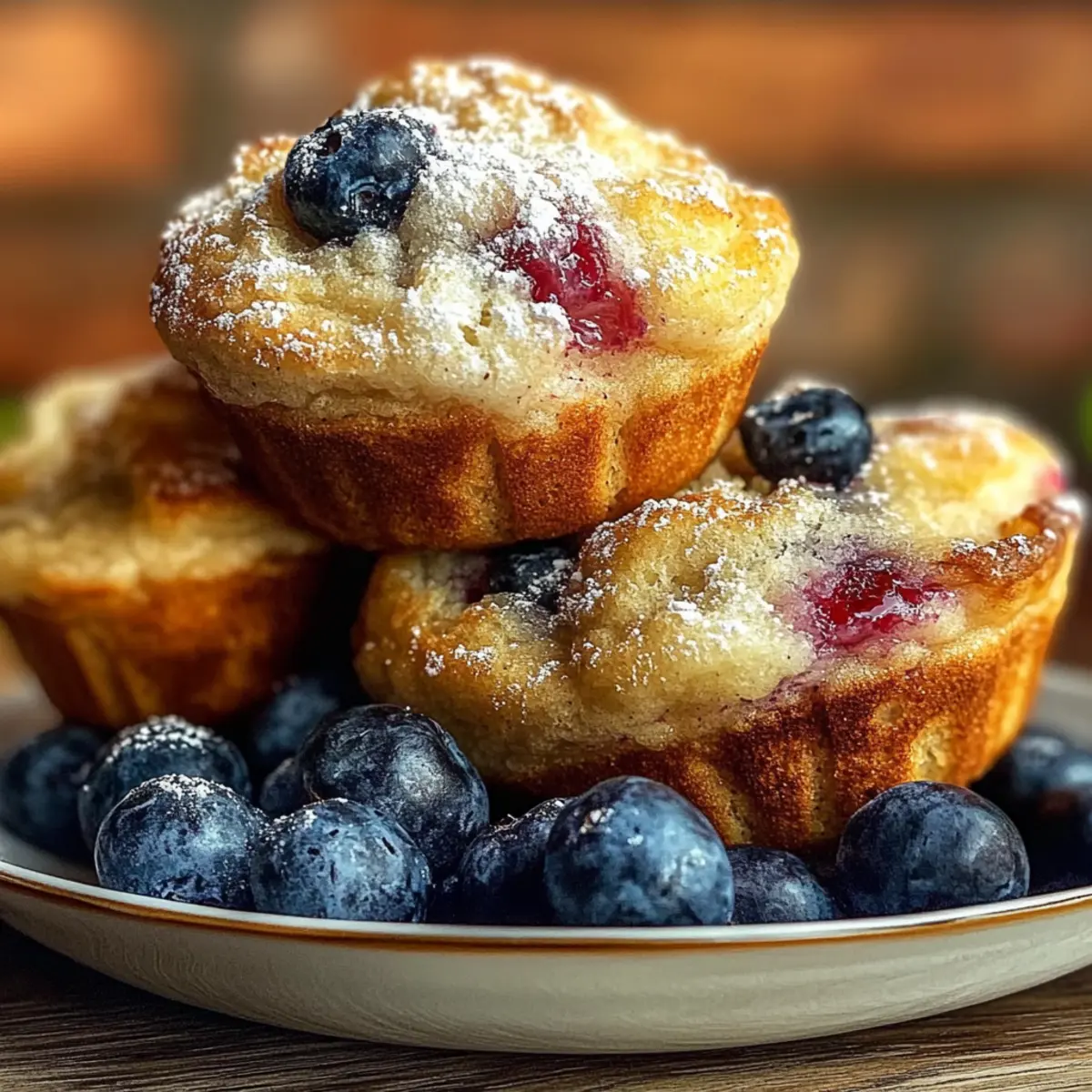 Blueberry Cream Cheese Muffins