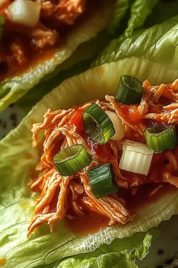 Buffalo Chicken Lettuce Wraps