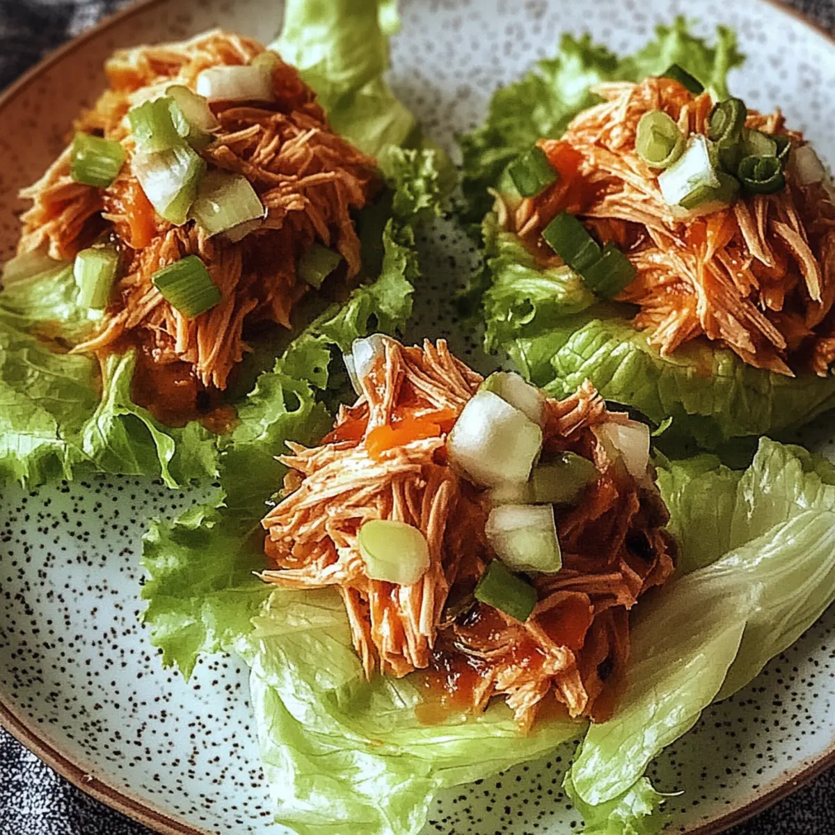 Buffalo Chicken Lettuce Wraps
