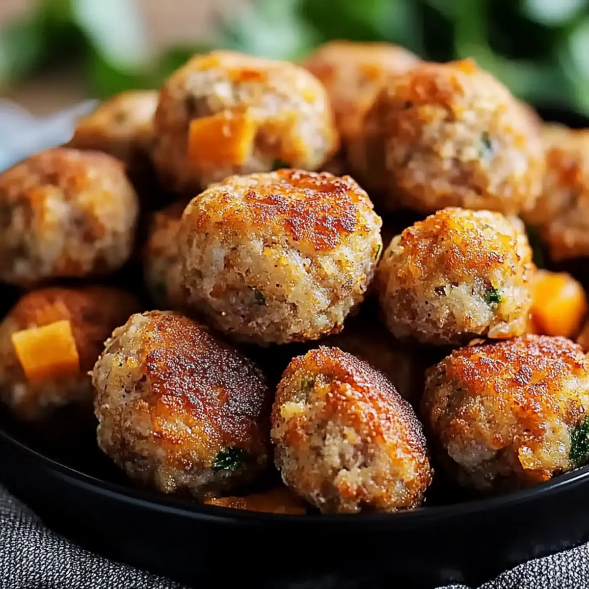 Cheddar Bay Sausage Balls