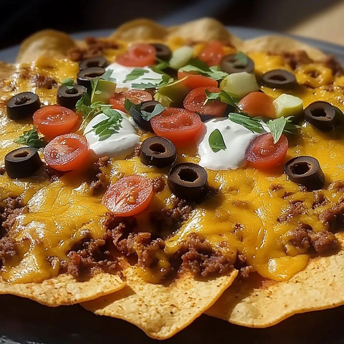 Cheesy Beef Nachos