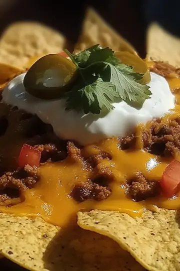 Cheesy Beef Nachos
