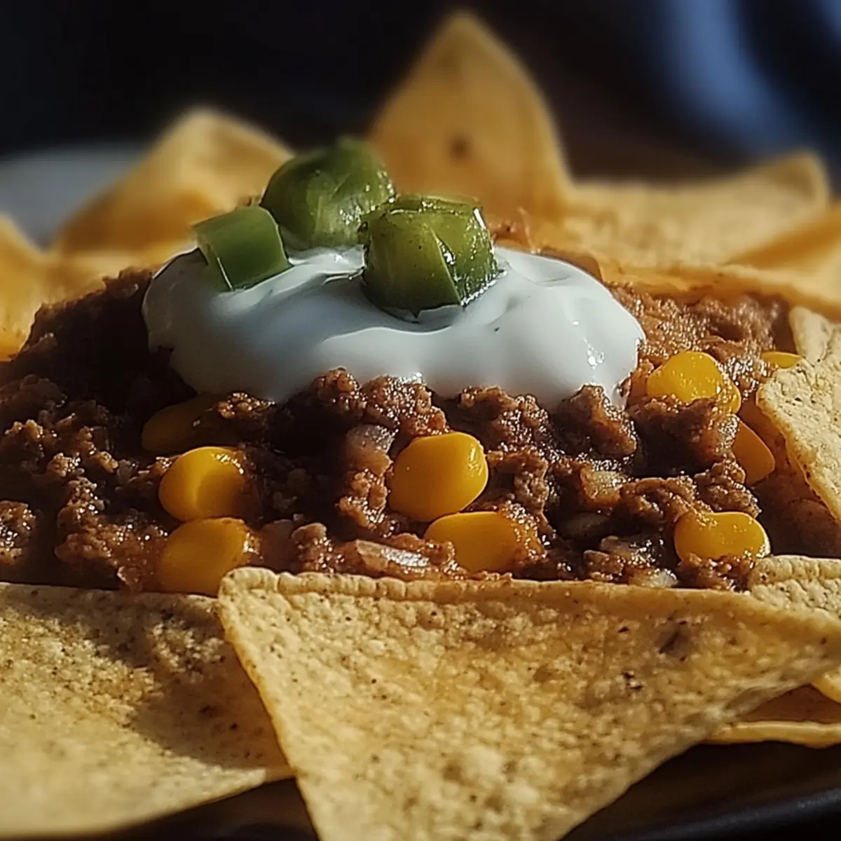 Cheesy Beef Nachos