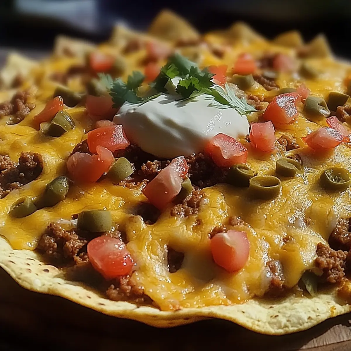 Cheesy Beef Nachos