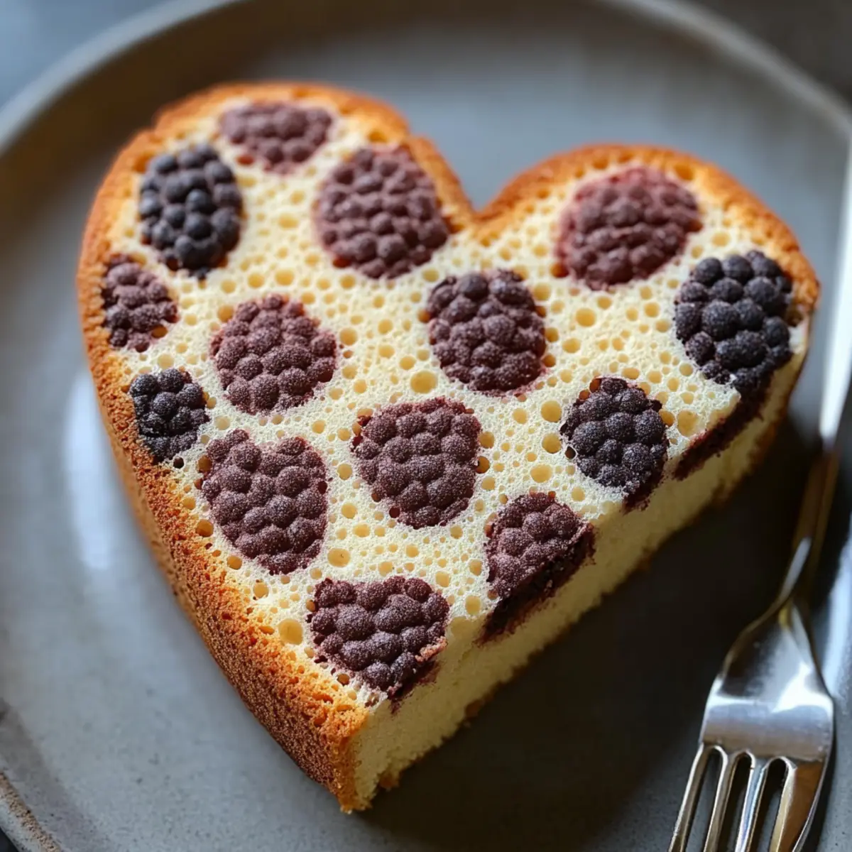 Cheetah Print Heart Cake