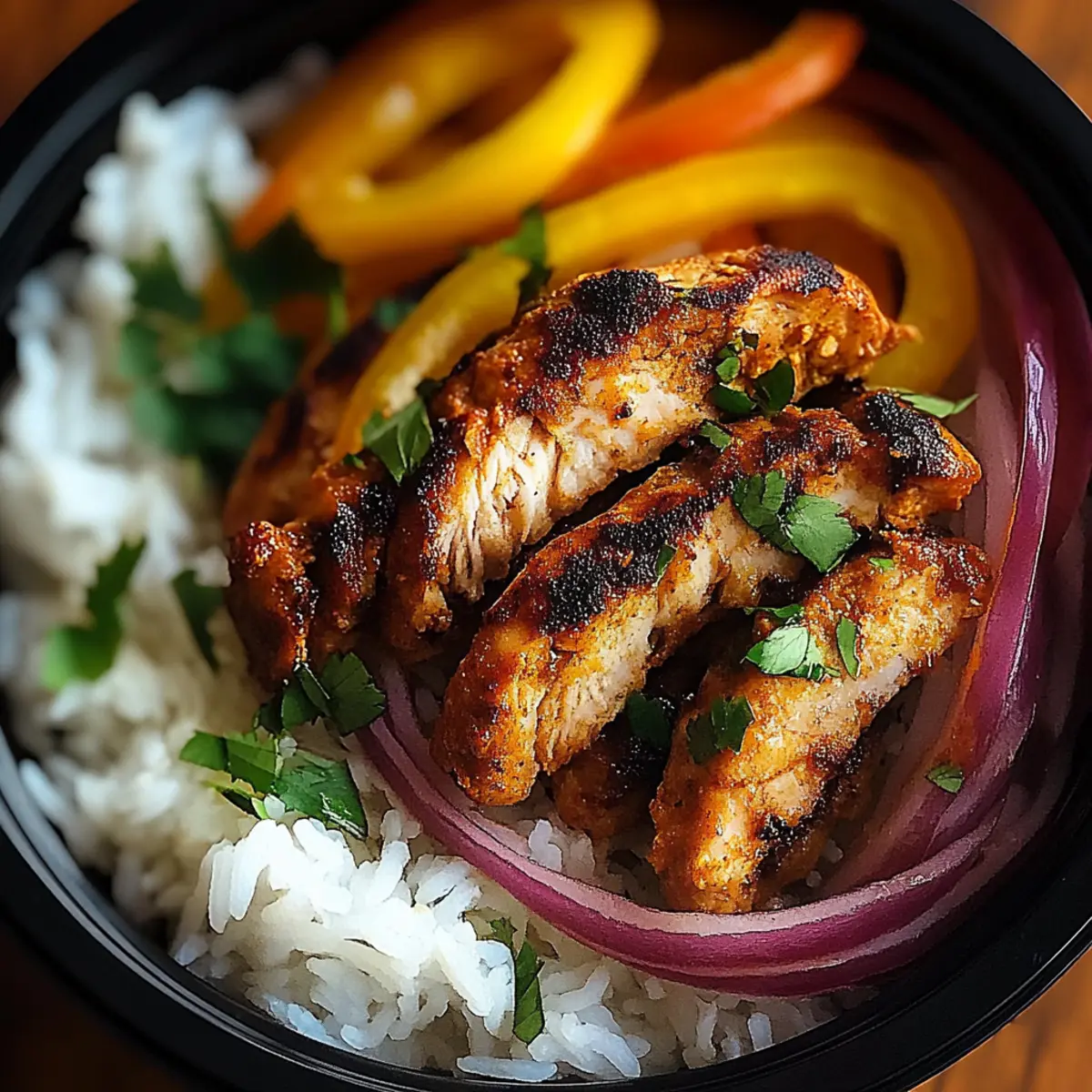 Chicken Fajita Meal Prep Bowls