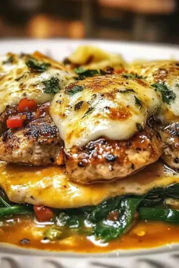 Chicken Spinach Mushroom Low Carb Oven Dish