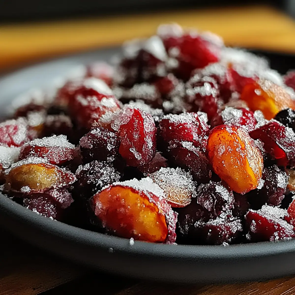 Cinnamon-Spiced Candied Cranberries