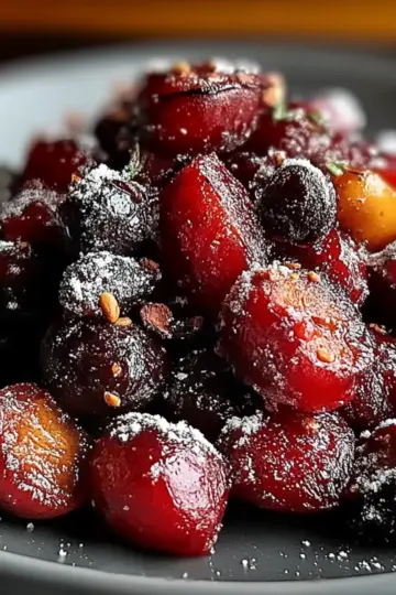 Cinnamon-Spiced Candied Cranberries