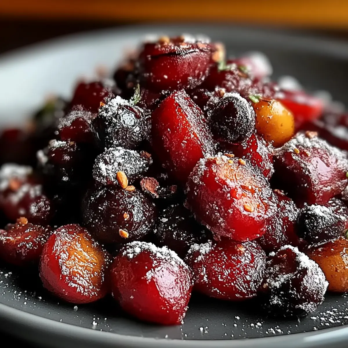 Cinnamon-Spiced Candied Cranberries