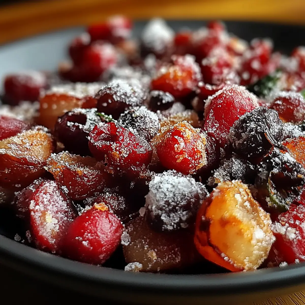 Cinnamon-Spiced Candied Cranberries
