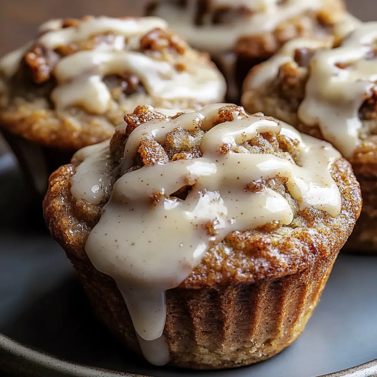 Cinnamon Roll Protein Muffins