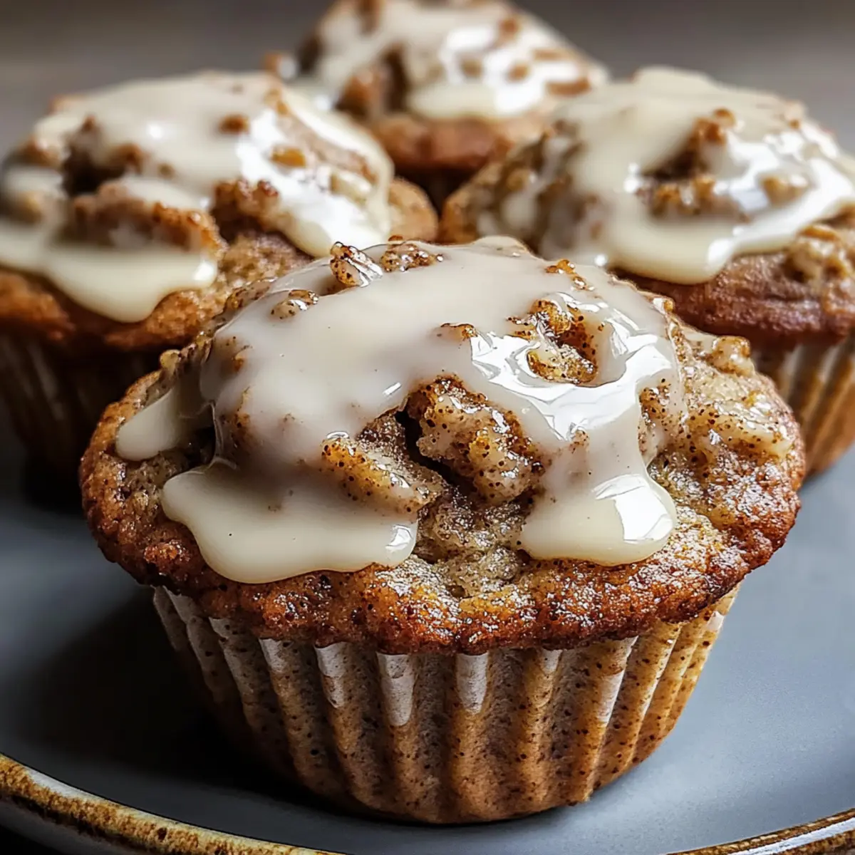 Cinnamon Roll Protein Muffins