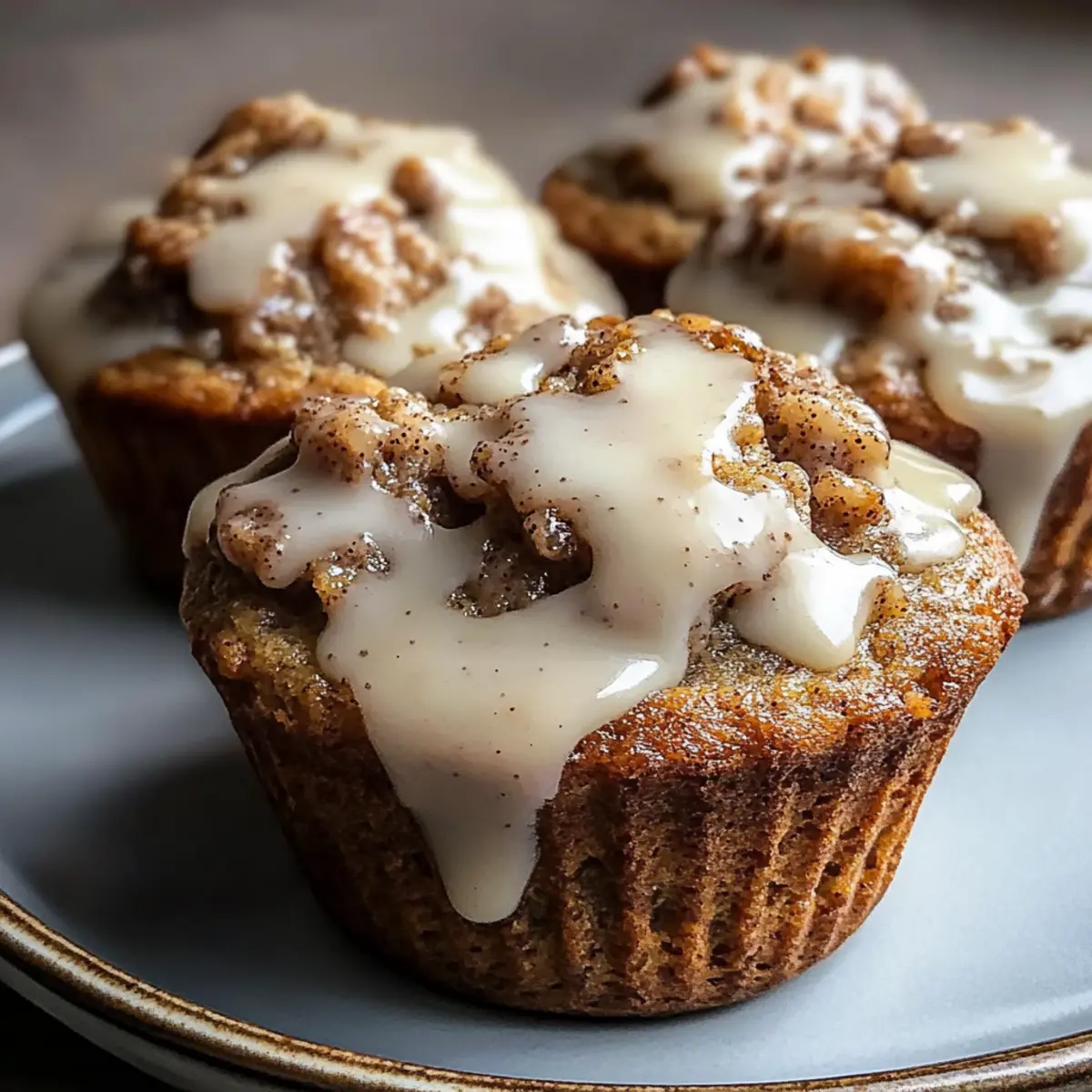 Cinnamon Roll Protein Muffins