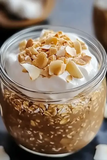 Coconut Cream Pie Overnight Oats