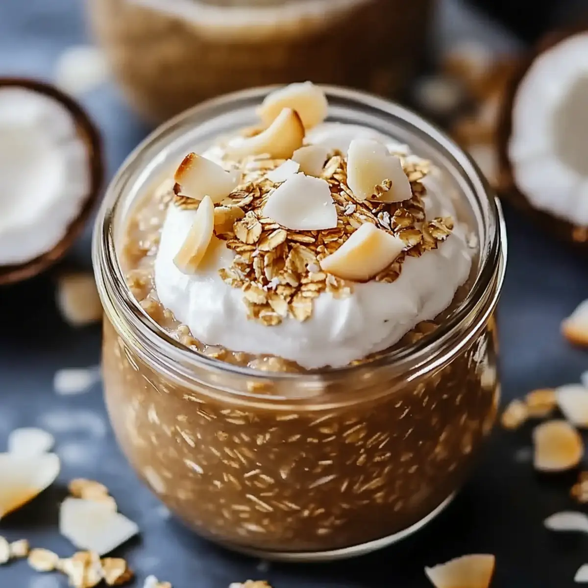 Coconut Cream Pie Overnight Oats