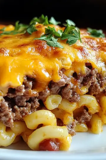 Cozy Mac and Cheese Meatloaf Casserole