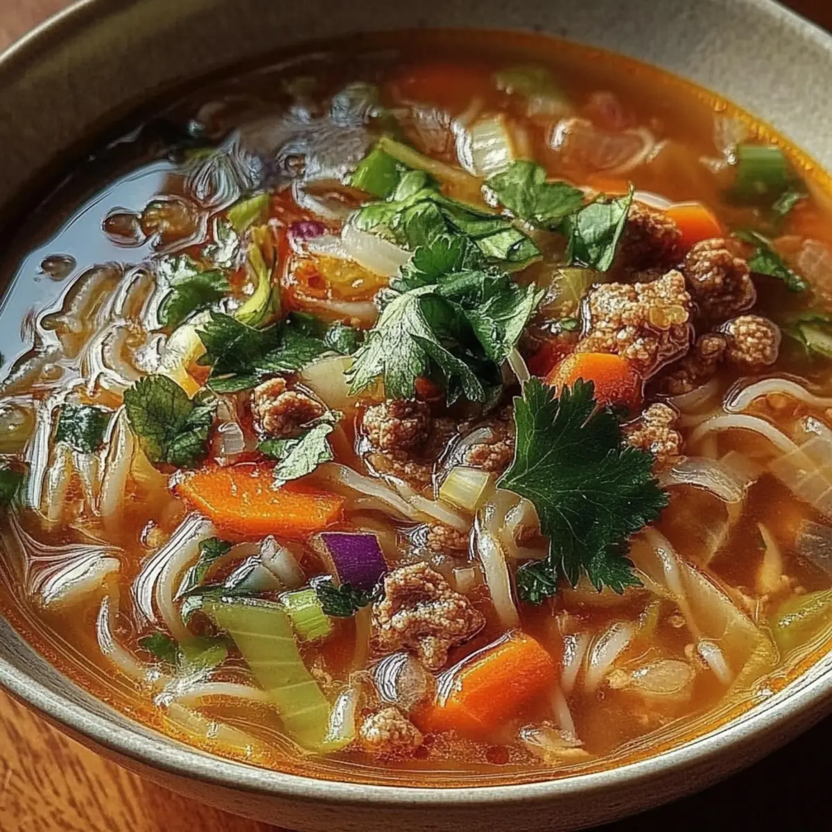 Cozy One-Pot Egg Roll Soup