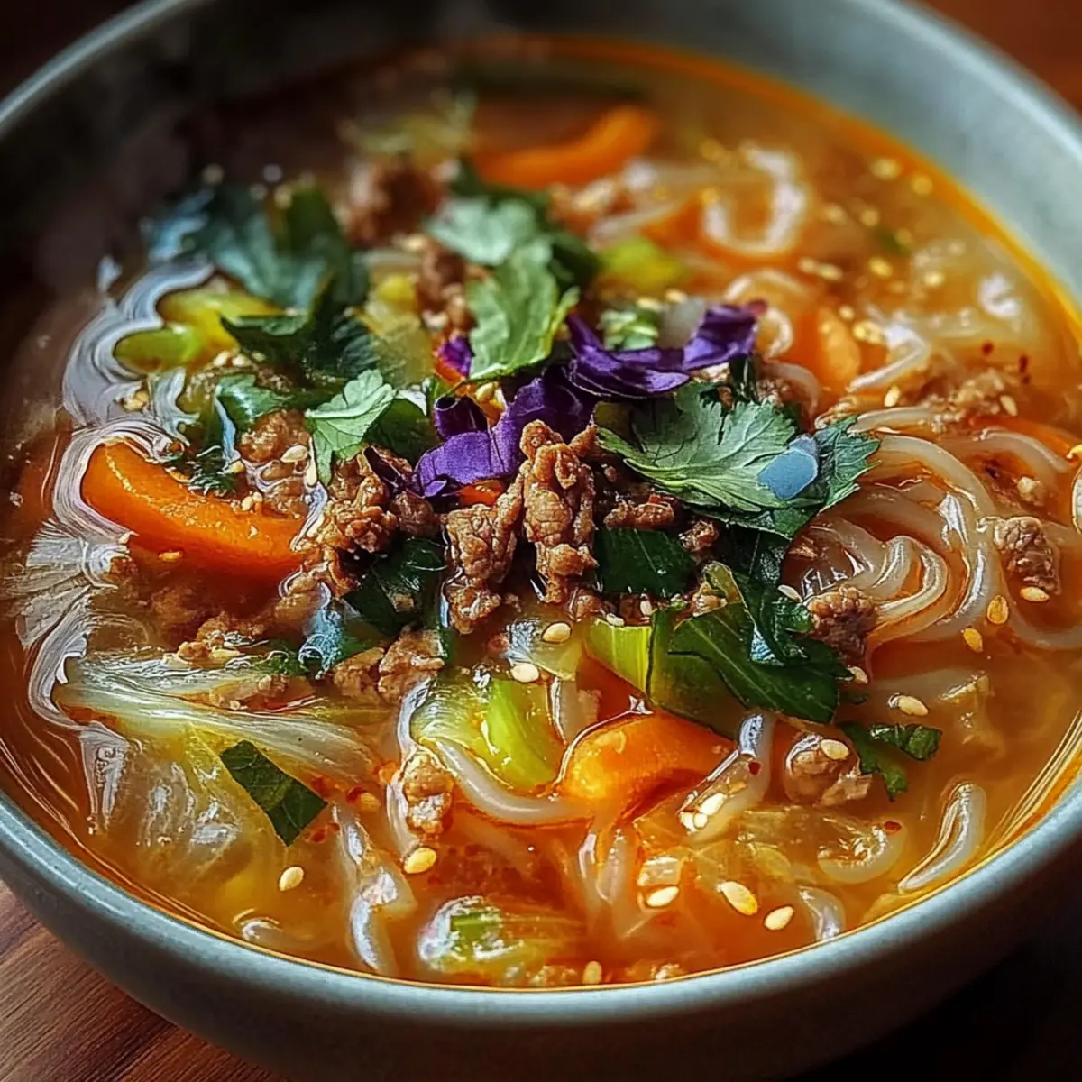 Cozy One-Pot Egg Roll Soup
