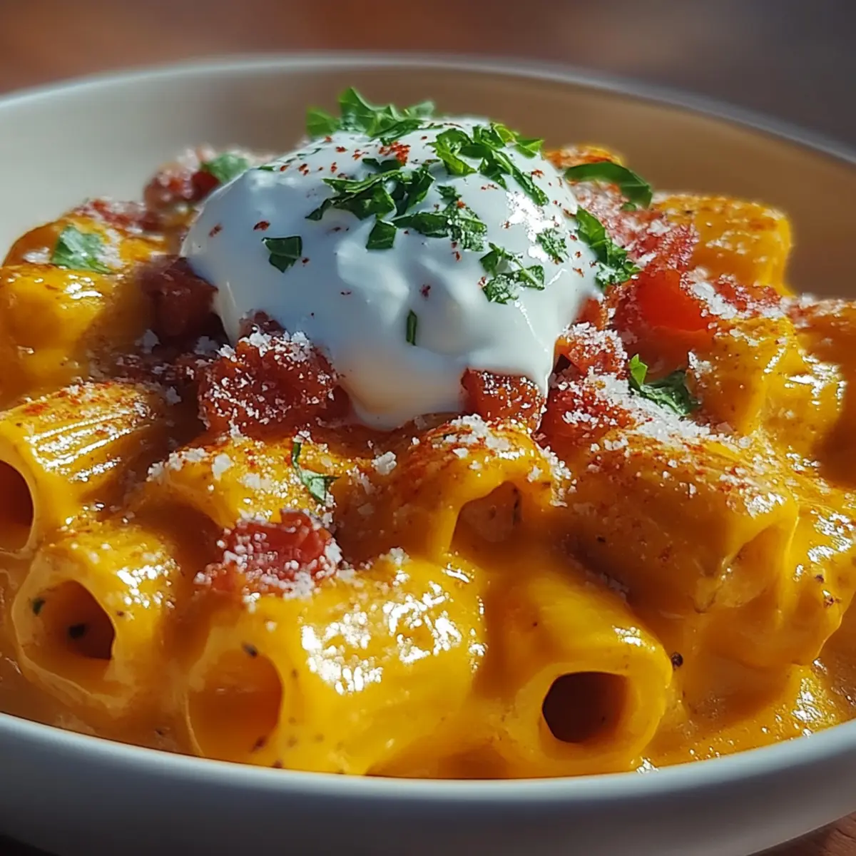 Creamy Burrata Tortiglioni