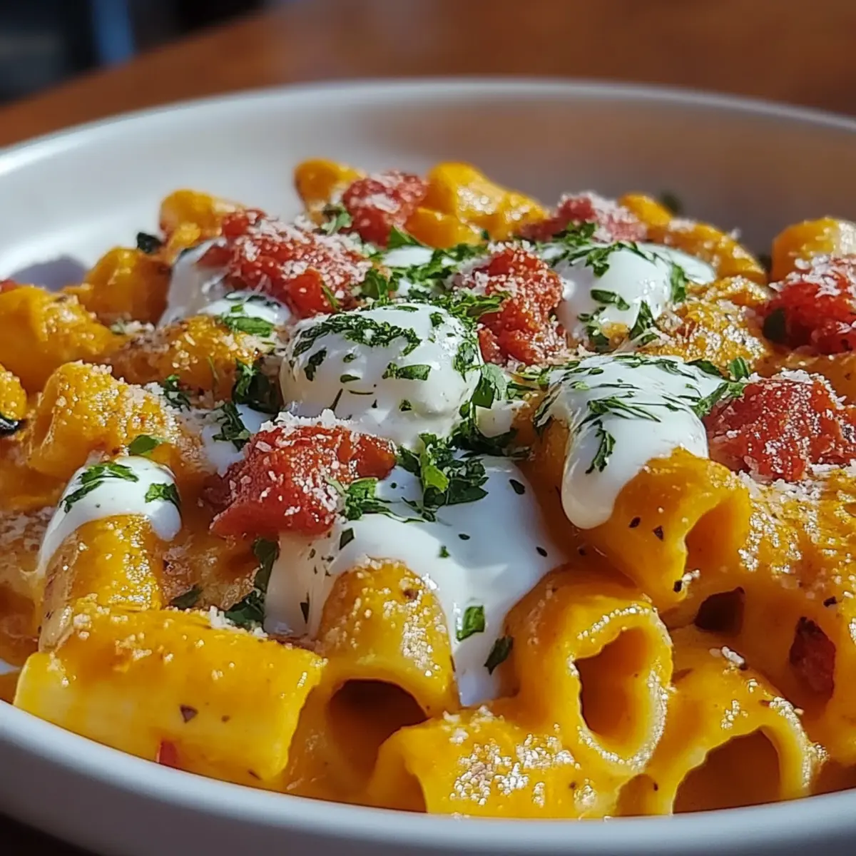 Creamy Burrata Tortiglioni