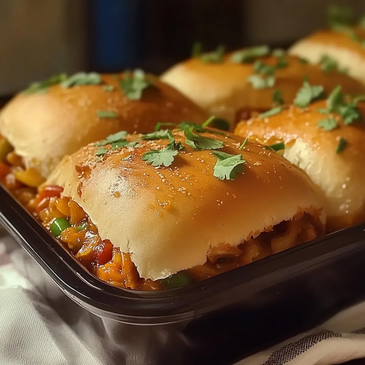 Creamy Chicken Fajita Sliders