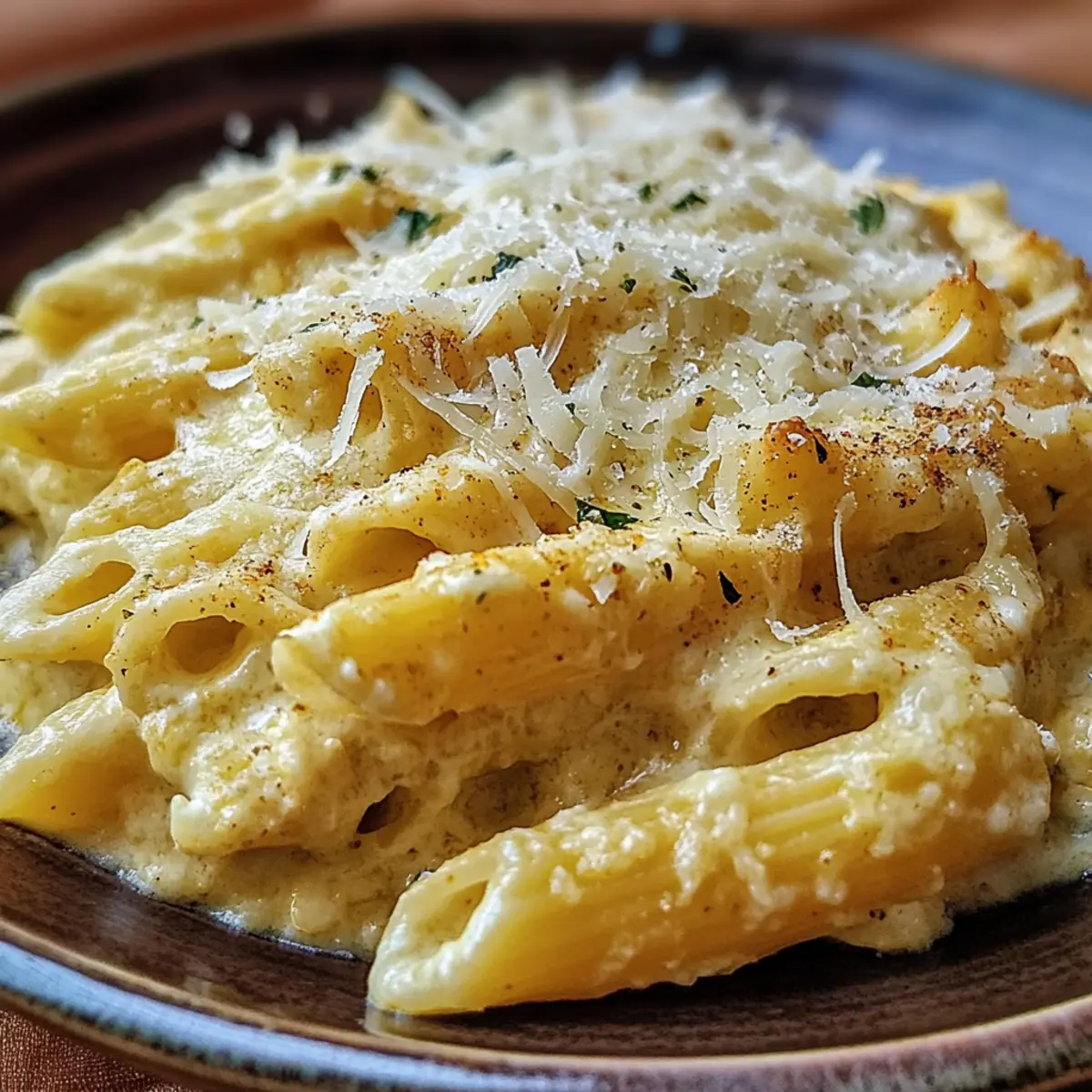 Creamy Italian Three-Cheese Pasta