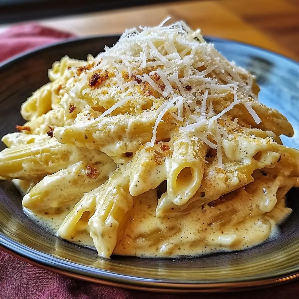 Creamy Italian Three-Cheese Pasta