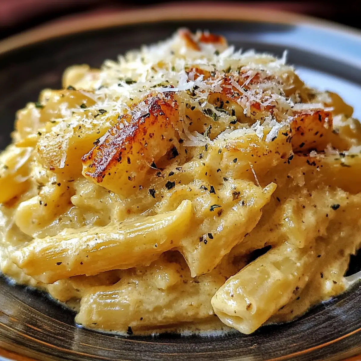 Creamy Italian Three-Cheese Pasta