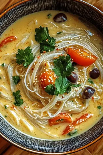 Creamy Nutty Noodle Soup