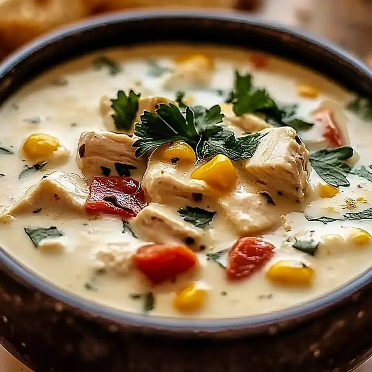 Creamy Southwestern White Chicken Chili
