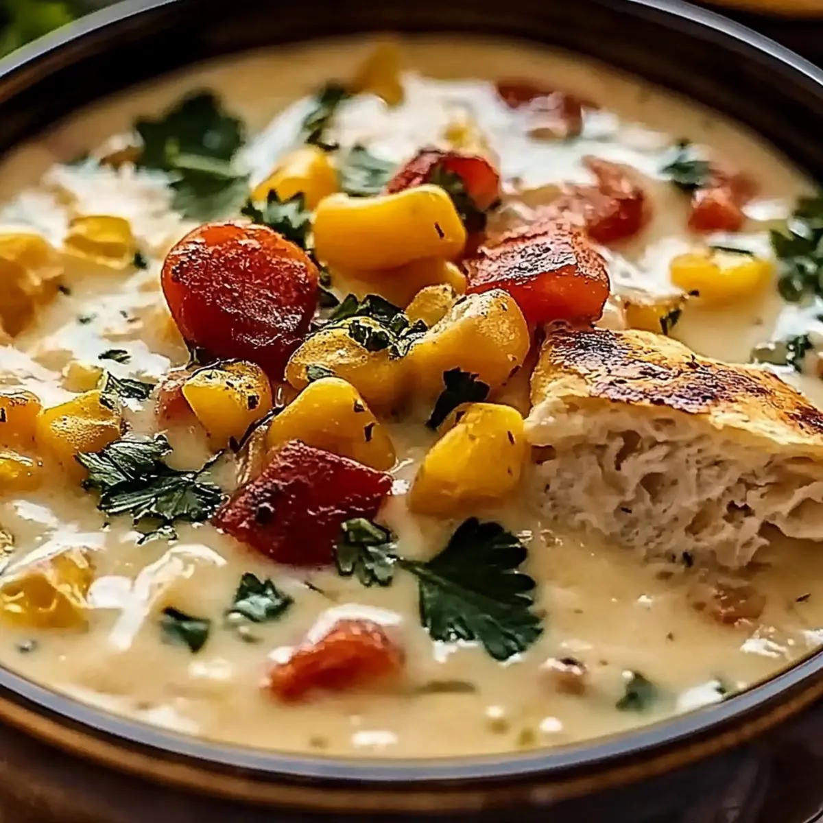 Creamy Southwestern White Chicken Chili