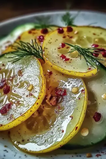 Crispy Cucumber Snack with Tangy Lemon Drizzle