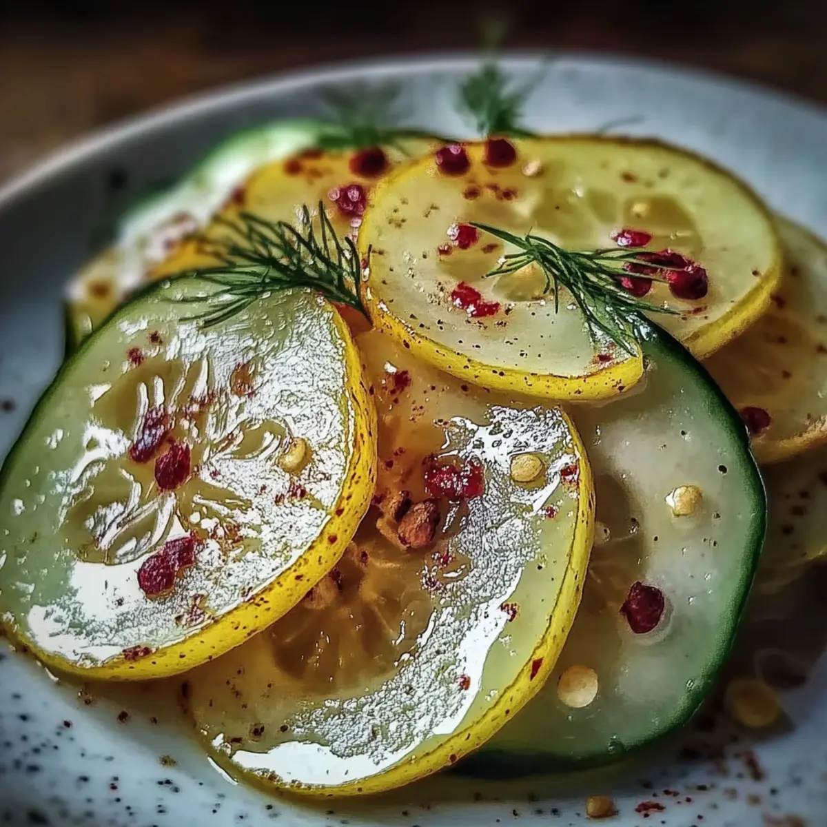 Crispy Cucumber Snack with Tangy Lemon Drizzle