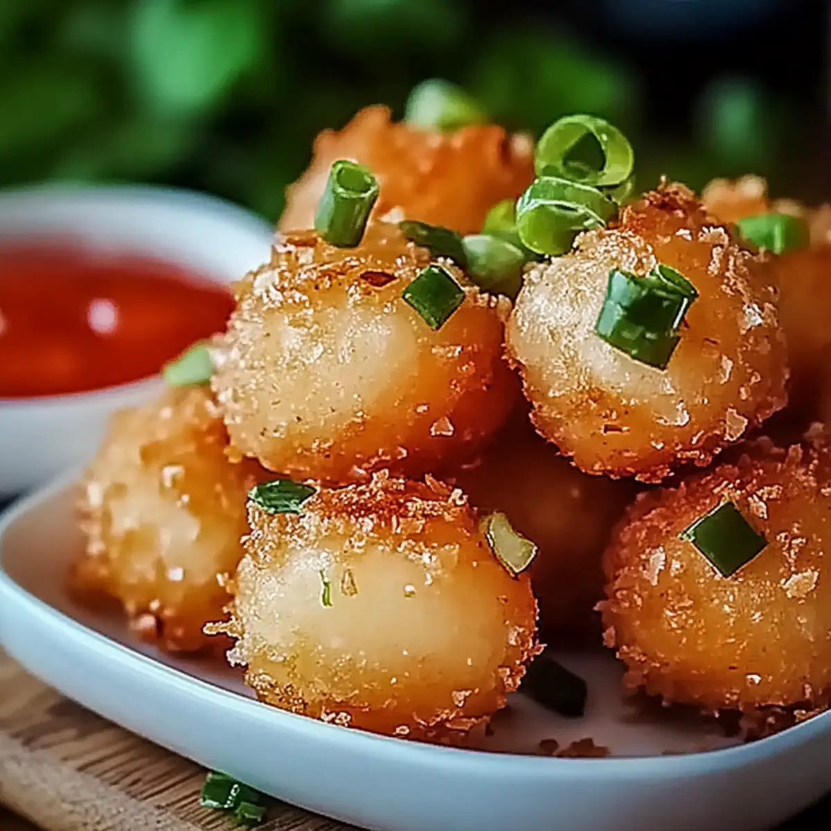 Crispy Shrimp Balls with Sweet Chili Sauce